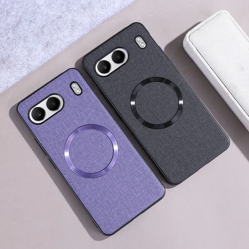Magsafe-Compatible PU Leather Clothing Design Hard Case