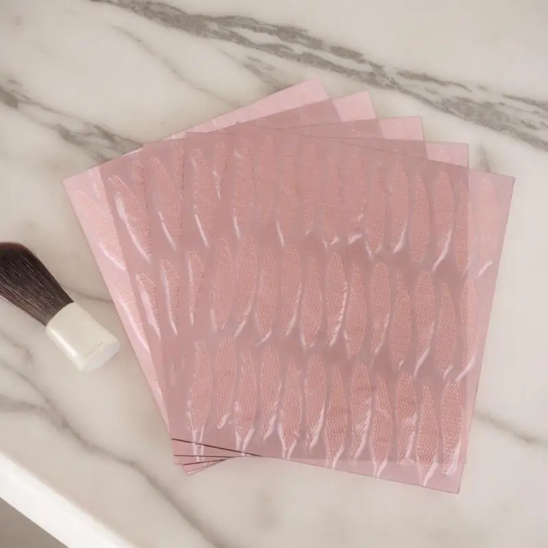 180pcs 레이스 메쉬 눈물 모양 눈꺼풀 페이스트 모양의 보이지 않는 이중 눈꺼..