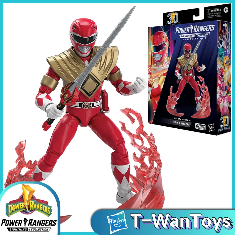 

Hasbro Power Rangers Lightning Collection Remastered Mighty Morphin 6-Inch (15Cm) Red Ranger Action Figure Original