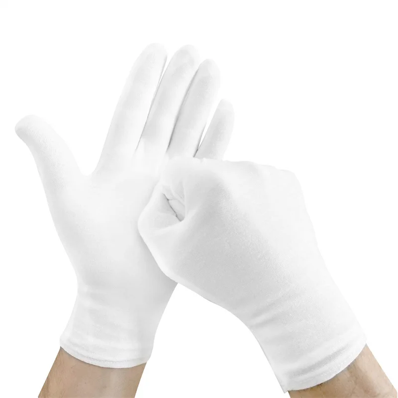 12Pairs Cotton Work Gloves for Dry Hands