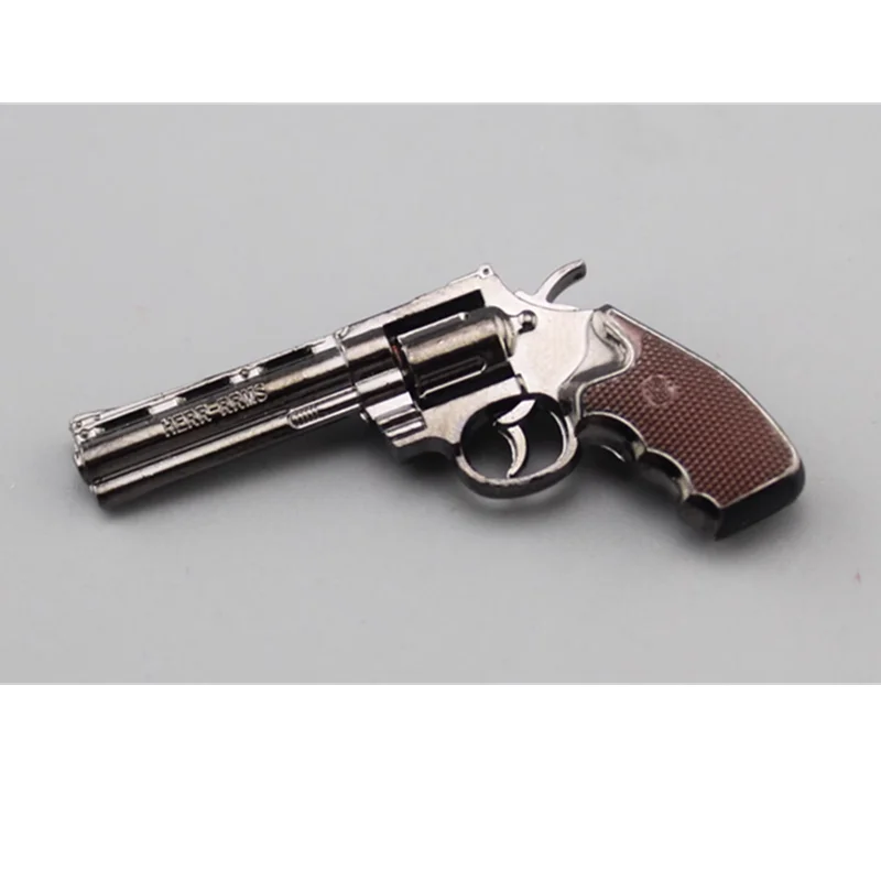 Miniature Revolver Colt 357 Métal échelle 1/6 - Pour Figurines Action 12" - Neuf