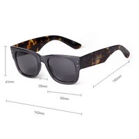 Lunettes De soleil carrées en écaille De tortue pour femmes, marque rétro gris épais, grande monture, lunettes De soleil pour hommes, Gafas De Sol UV400 3