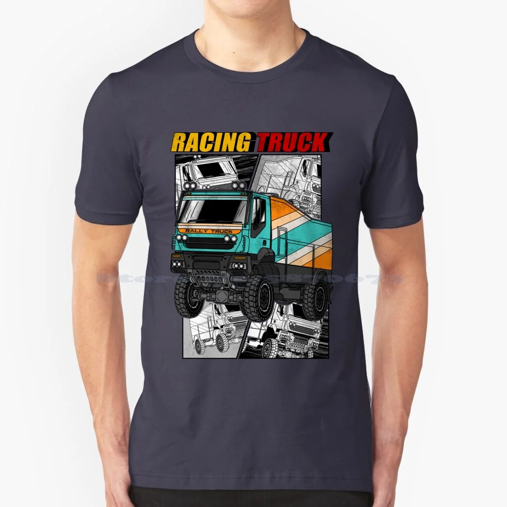 Футболка для грузовика-внедорожника, 100% хлопок