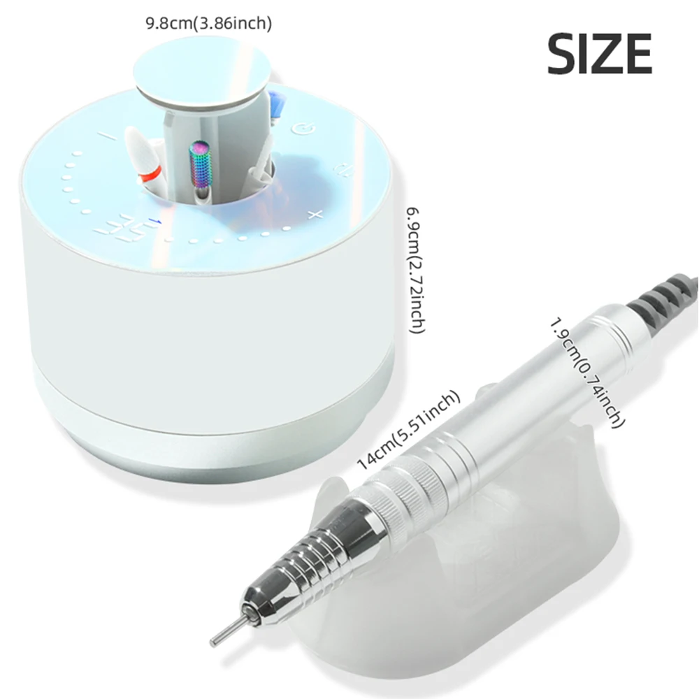 80W Brushless Nail Drill 35000RPM Manicure Machine for Nails Professional Electric Nail Sander Low Noise Nail Cutters for Salon 5