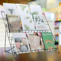 6 Tiered Book Display Rack Wire CD Display Rack Book SigningTabletop Magazine Countertop Holder Retail Literature Brochures 1