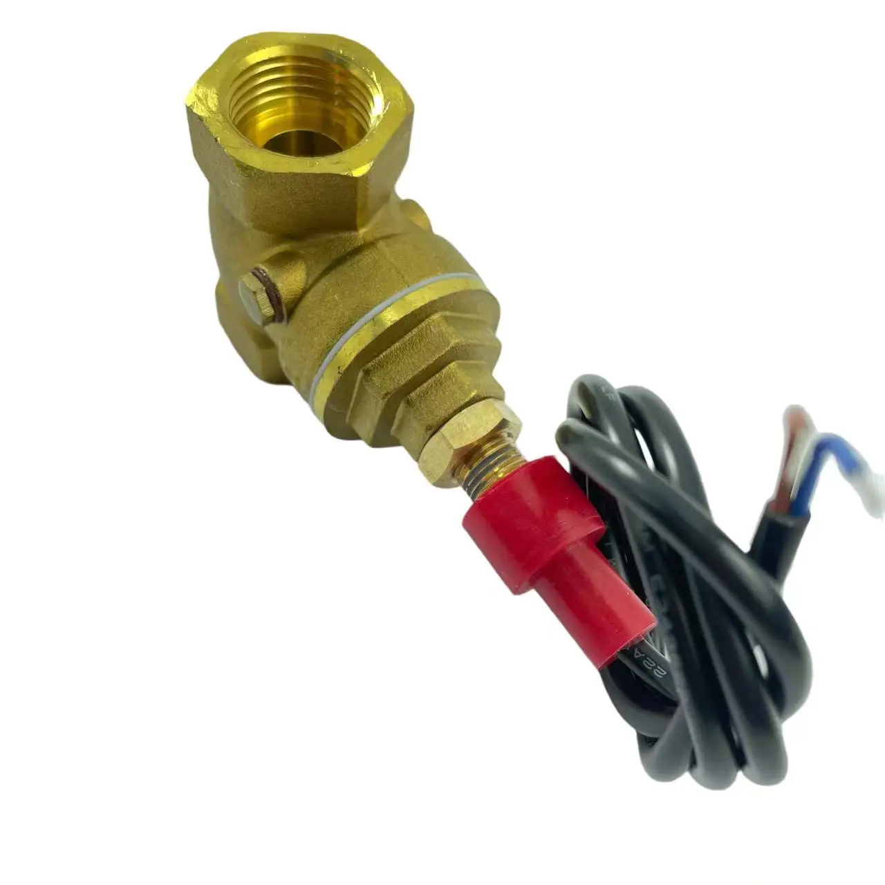 USB-FS21TA Baffle Type Flow Sensor Switch Reed Switch Brass Sensor 5-15L/min 250V DC 70W 2 wire Saier