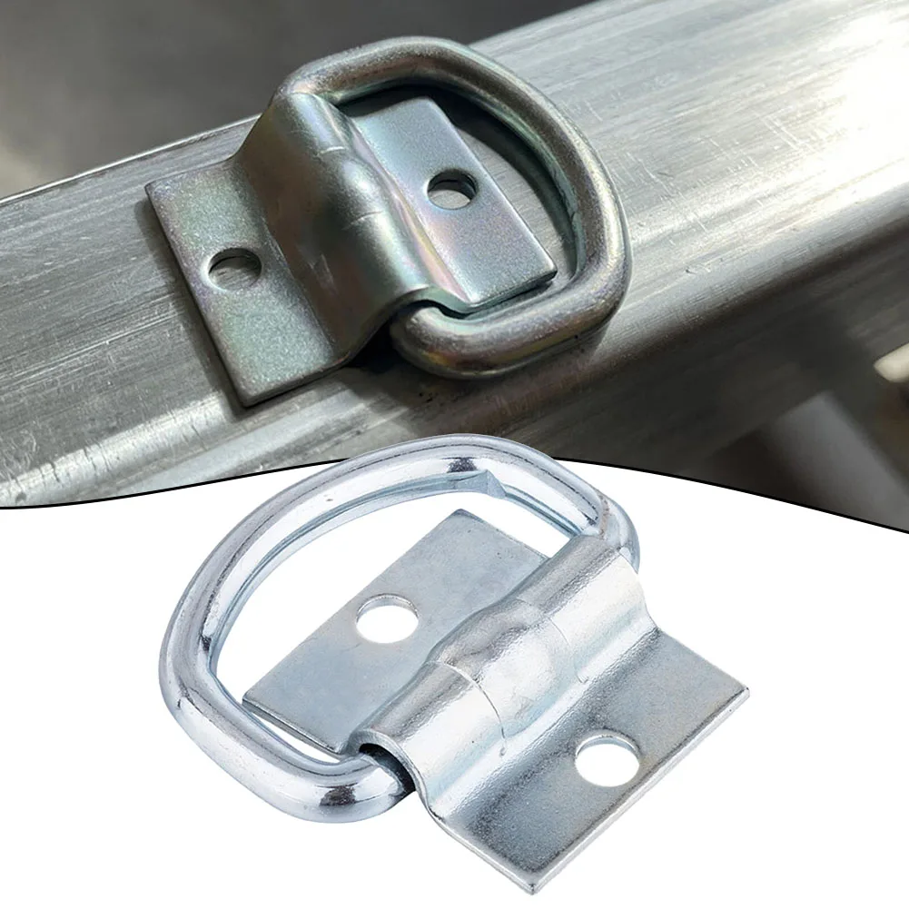 

Load Anchor Pull Ring D Rings Hook Silver Trailer Accessories Universal 1pc 30mm Car Modification Durable Metal