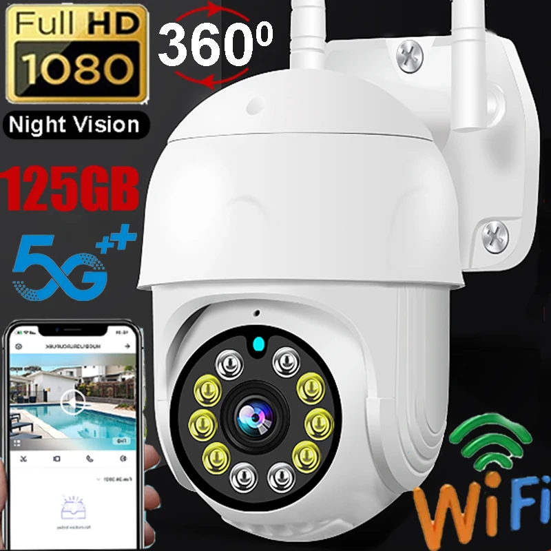 IP1080P Camera Night Vision Monitor Dual Band 2.4G+5G Wireless WiFi Home Security Monitoring Motion Detection VI365