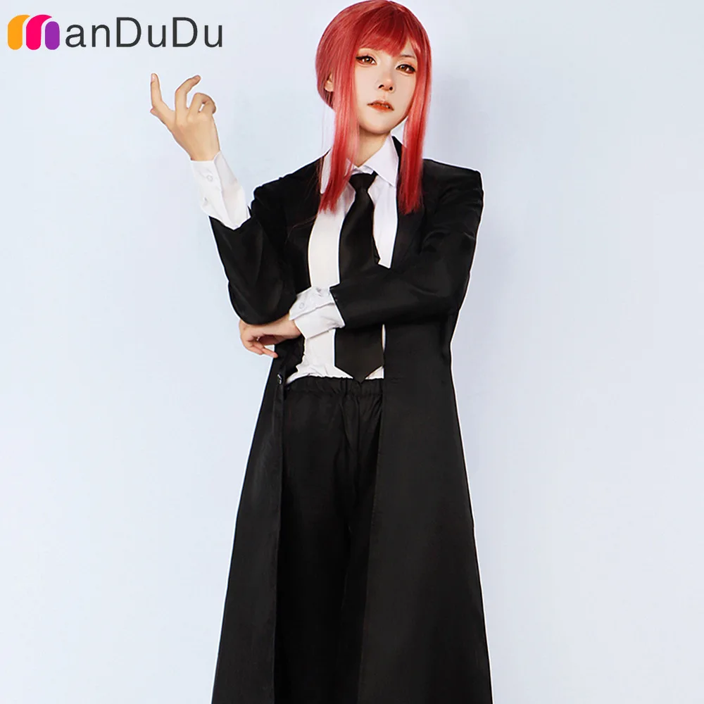 

Anime Chainsaw Man Makima Cosplay Costume Role Play Comic Con Hallowmas Party Wigs Animation Prop