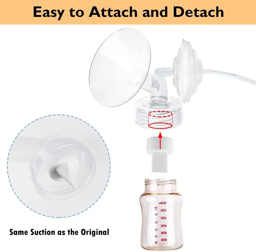 Flange and Duckbill Valve Compatible with Spectra S1/S2/9Plus Breast Pump, Spectra Pump Parts  Accessories Replacement 6