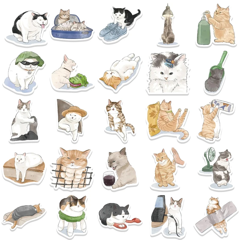 Anime Cat Icons, Anime Neko Emote Pack Sticker for Sale by BBMarioni