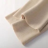 Soft Knitted Pants Women's Autumn/Winter Outerwear Hanging Knitted Wide Leg Pant White Floor Pants Straight Leg Pants - Image 4