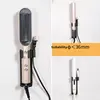 Bathroom Hair Tool Holder Space Aluminum Straightener Holder Rack No Punching Hair Curler Holder Build In Cable Management Slot 3