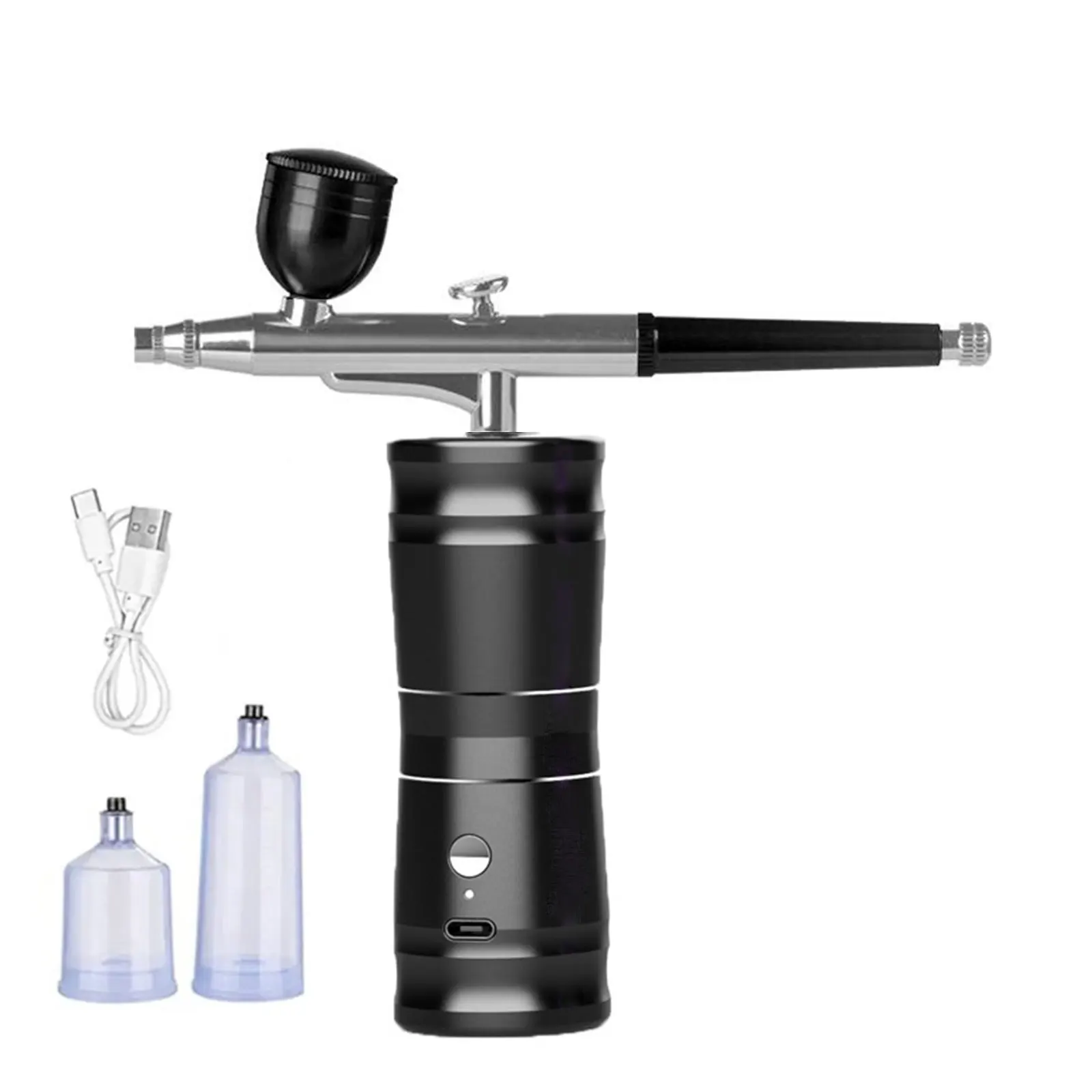 Spray Gun Spray Gun with Compressor 0.3mm Kit for Nail for Model/Cake/Car Painting