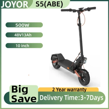 JOYOR S5 (ABE) Scooter elettrico per adulti 500W Motore 48V13AH Batteria pieghevole E-Scooter Pneumatico da 10 pollici City Escooter