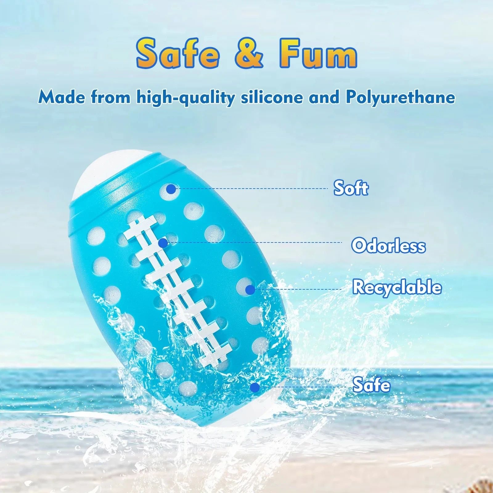 Reusable Olive Water ball Toys for Summer Games Children's Adults Outdoor Activities automatically soaking up Bomb water Toy Gif 4