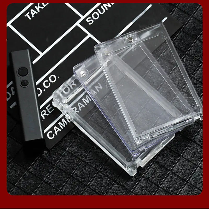 Magnetische Kartenhalter für Sammelkarten Hartschalen-Schutzhülle Transparente Acryl-Schutzhülle für Spiel-, Baseball- und Sportkarten – Detail 1