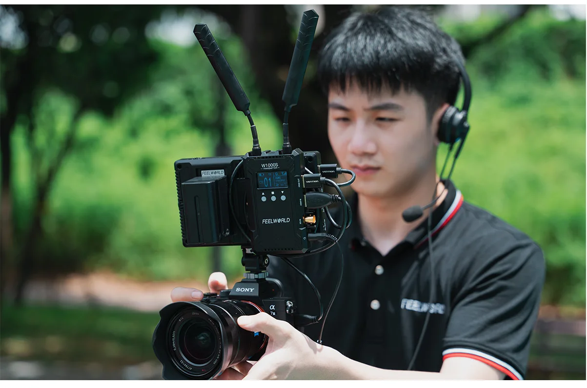 Description Picture 4 of itemFEELWORLD W1000S Wireless Video Transmission System Dual HDMI SDI 1000FT Long Range Low Lantency Real Time APP Monitoring