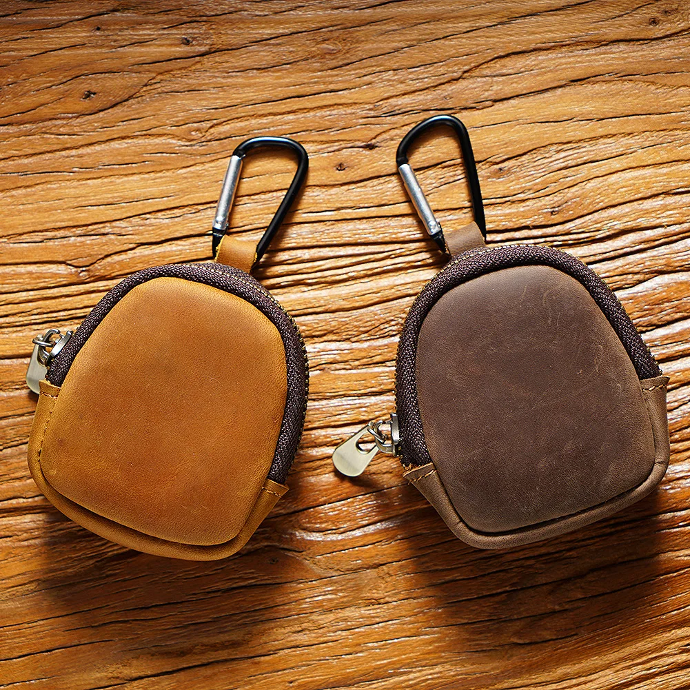

Mini PU Leather Car Key Housekeeper Holders Bags Men Multifunctional Key Wallets Women Cowhide Leather Zipper Coin Purse Bag