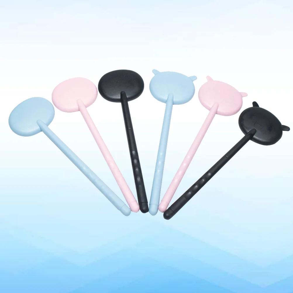 6pcs Eye Occluders Eye Test Chart Plastic Eye Occluder String for Vision Handheld Eye Occluder Eye Exam Chart Vision Test Tool