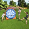 mini 1.6m H Inflatable Dart Board Soccer Game PVC Inflatable Football Shooting Dart Board With Air bump for kids 1