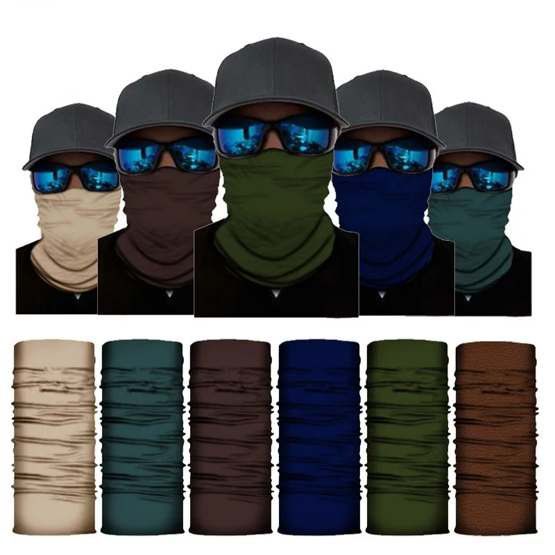 

Solid Color Series Gradient Outdoor White Amazon Cycling Mask Seamless Polyester Multifunctional Headscarf