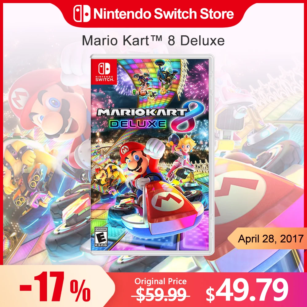 MarioKart8DeluxeNintendoSwitchGameDeals100OfficialOriginalPhysicalGameCardRacing