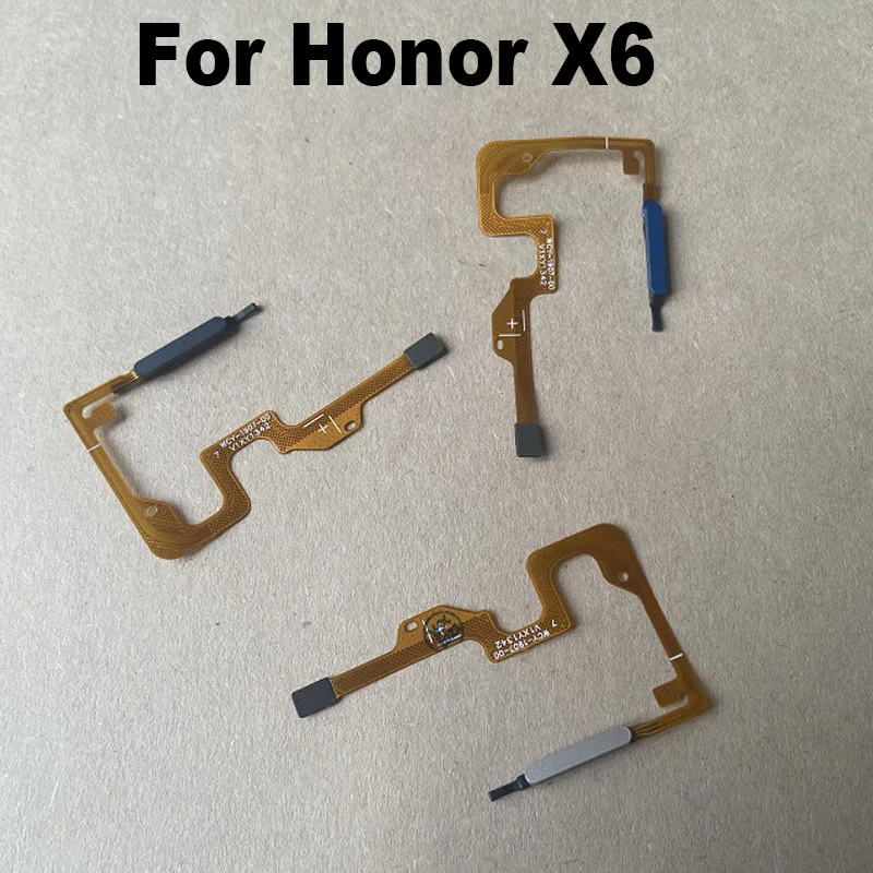 

Original For Huawei Honor X6 Fingerprint Sensor Power Button Flex Cable Touch ID Sensor Home Buttons Smartphone