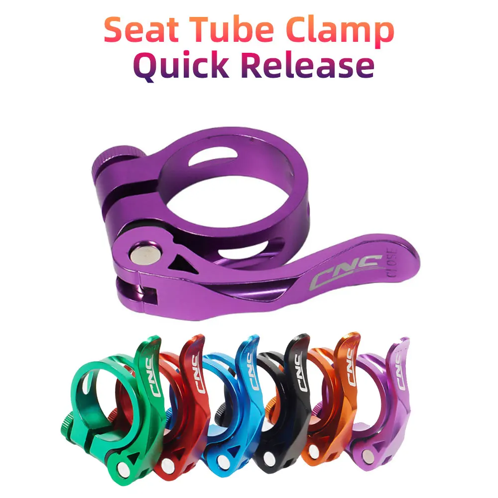 Seat Post Clamp 31.8/34.9mm Quick Release Road Bike Aluminum Ultralight MTB Bicycle