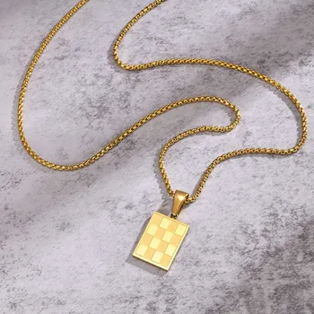 Held in Worth - Mens Gold Pendant Necklace 7