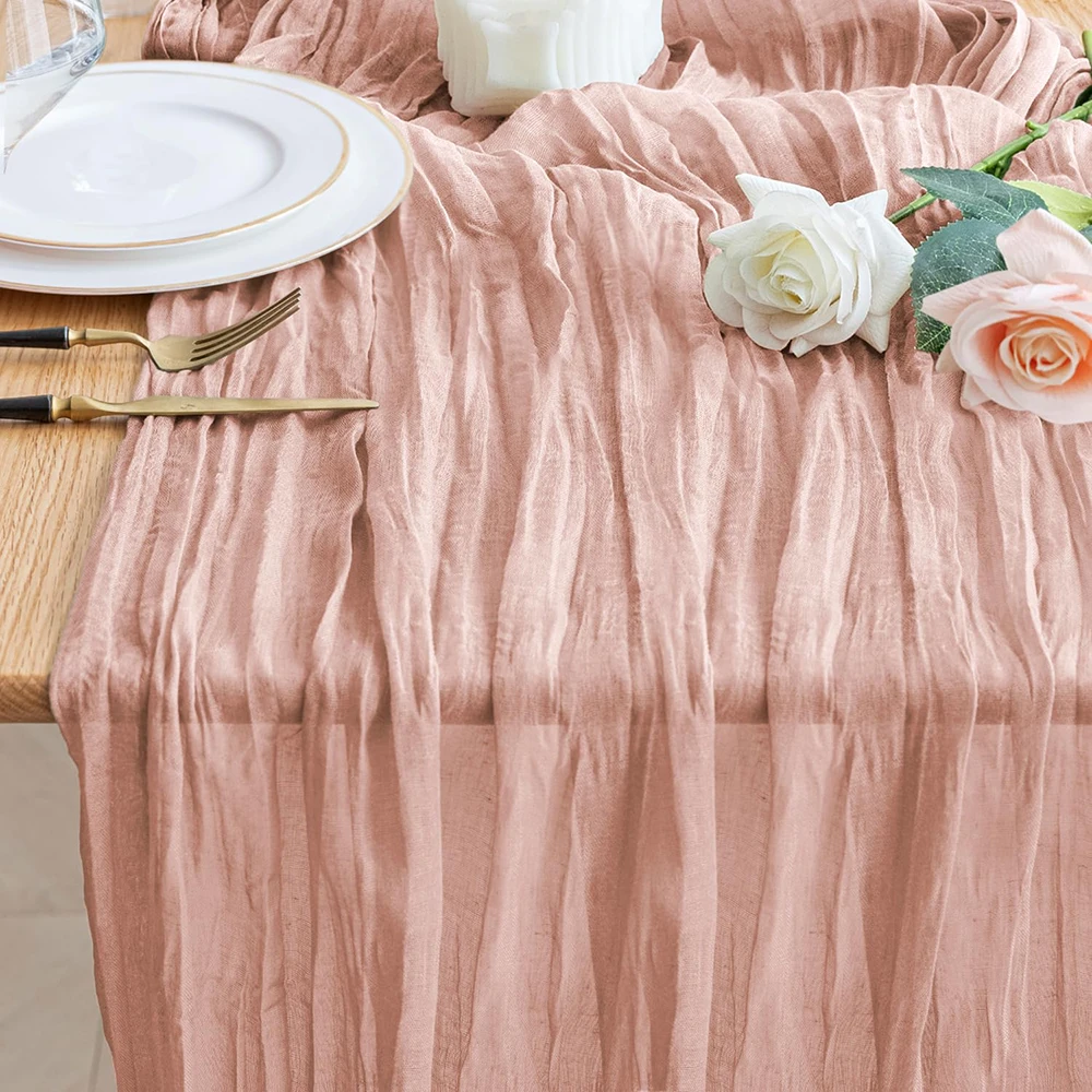 Table runner 1PC 10FT cheesecloth for party long rustic sheer