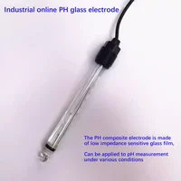 Industrial on-line high temperature PH glass electrode, strong acid and strong base PH electrode, corrosion resistant PH probe 2