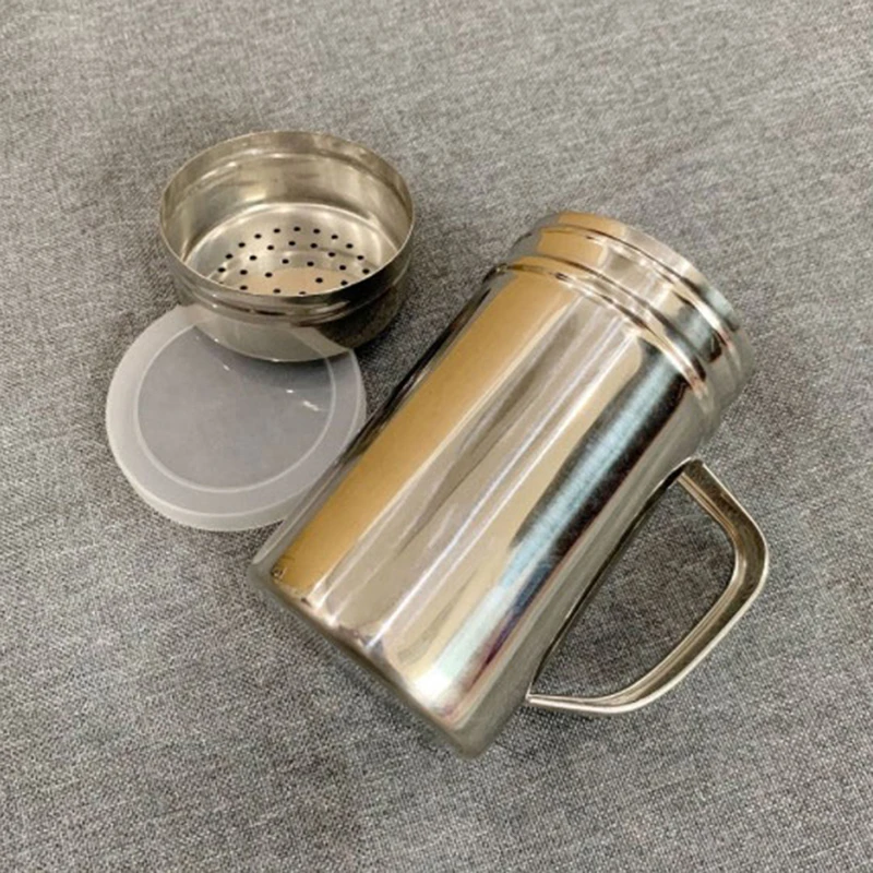 Description Picture 5 of itemHandle Shaker Pepper Sugar Salt Stainless Steel Dispenser Powder Tube Coffee Utensils Kitchen Tool