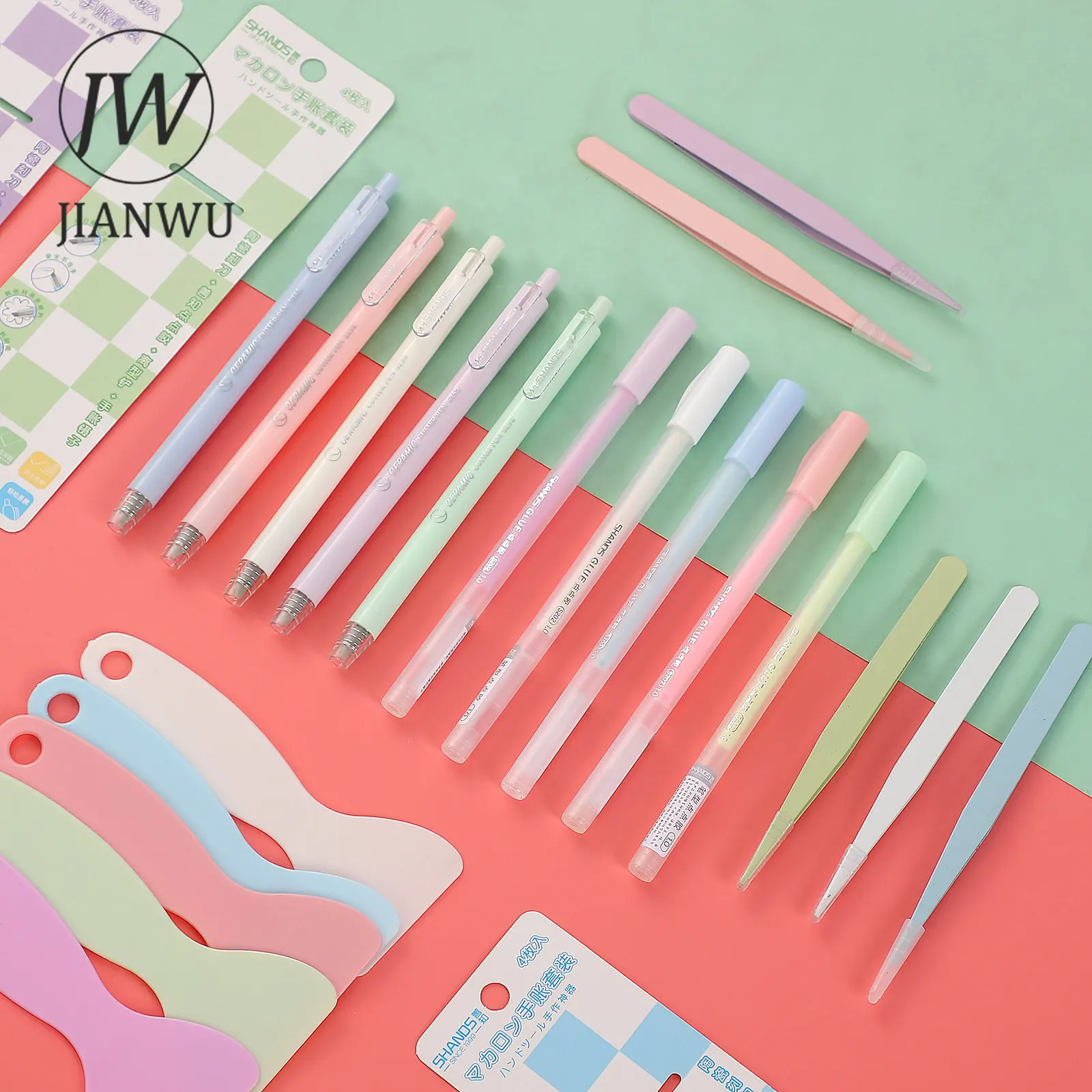 2pcs Tweezers Creative Macaroon Color Clip for DIY Decroative Journal Diary  Scrapbook Sticker Tool Back To