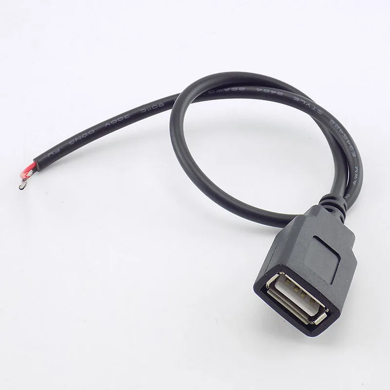 0.3/1/2M USB 2.0 típusa a++ Nőnemű 2 hajcsat DIY kiterjesztése áram Vezeték Egyenáram 5V áram Ajánlattétel Adapter Hozzákezdés csatlakozó vezeték H10