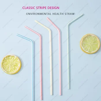 Flexible Multicolour Plastic Straws