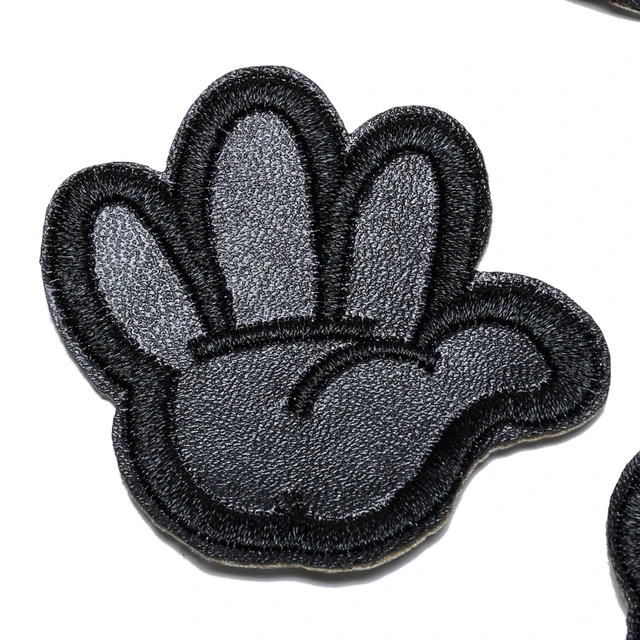 New metal Black Leather Embroidered Patches for Clothes Iron on Clothes  Jacket Appliques Badge Stripe Sticker - AliExpress