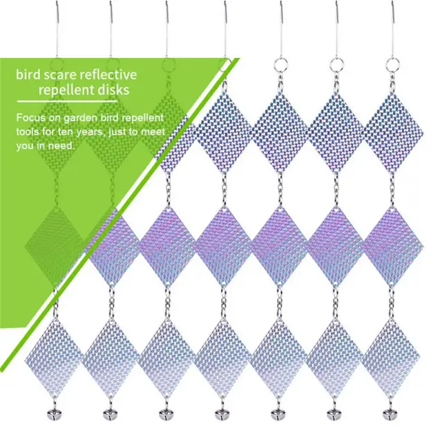 Lézeres Fényvisszaverő Madár Visszataszító Barkács Madarak Elrettentő Elleni Kétoldalas Lézer Színű Szalag Kültéri Kerti Pázsit Udvari Dekoráció