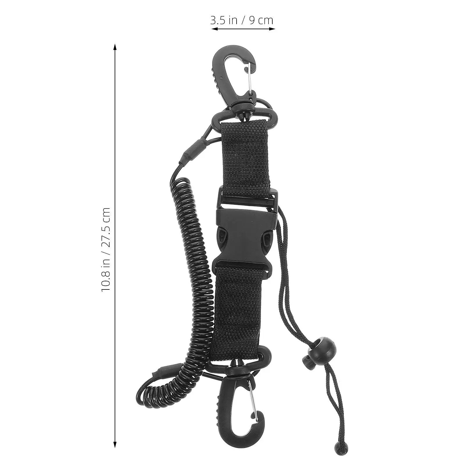 2Pcs 다이빙 카메라 손목 스트랩 스프링 끈 스쿠버 다이빙 수중 사진 휴대용 안전 로프 퀵 릴리스 카메라