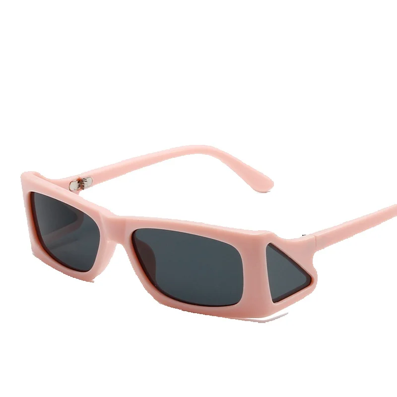 Occhiali da sole quadrati con lenti laterali, adatti a tutte le stagioni, in stile punk, alla moda, da viaggio._voghion.com