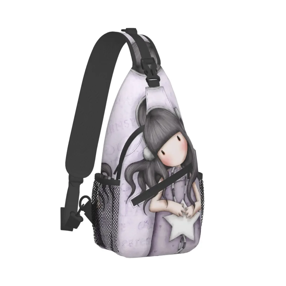 Girl Gorjuss Crossbody Sling Bags Women Chest Bag Shoulder Backpack Daypack for Hiking Travel Satchel Tote Bags