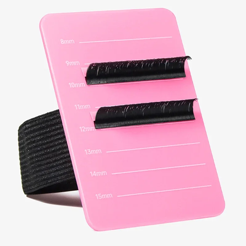 Acrylic Eyelash Extension Organizer Pallet False Lash Stand Tile Palette Eyelash Holder with Belt Graft Lash Scale Tools