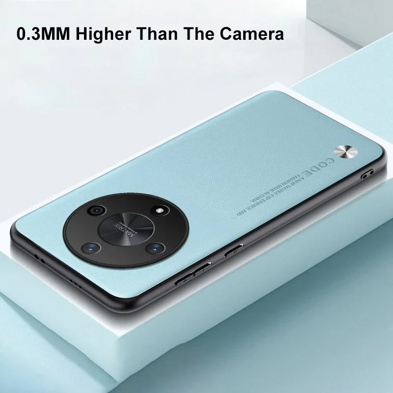 Premium PU Leather Shockproof Silicone Phone Case - Full Protection Back Cover