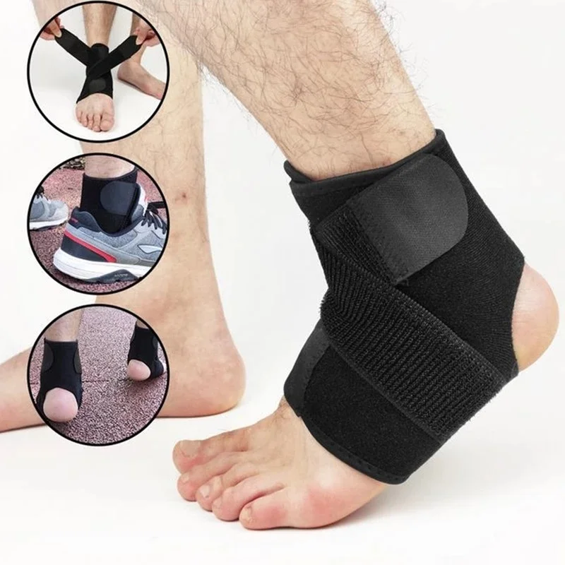 Tanio Bezpieczeństwo kostki wsparcie siłownia ochrona biegania bandaż na stopy