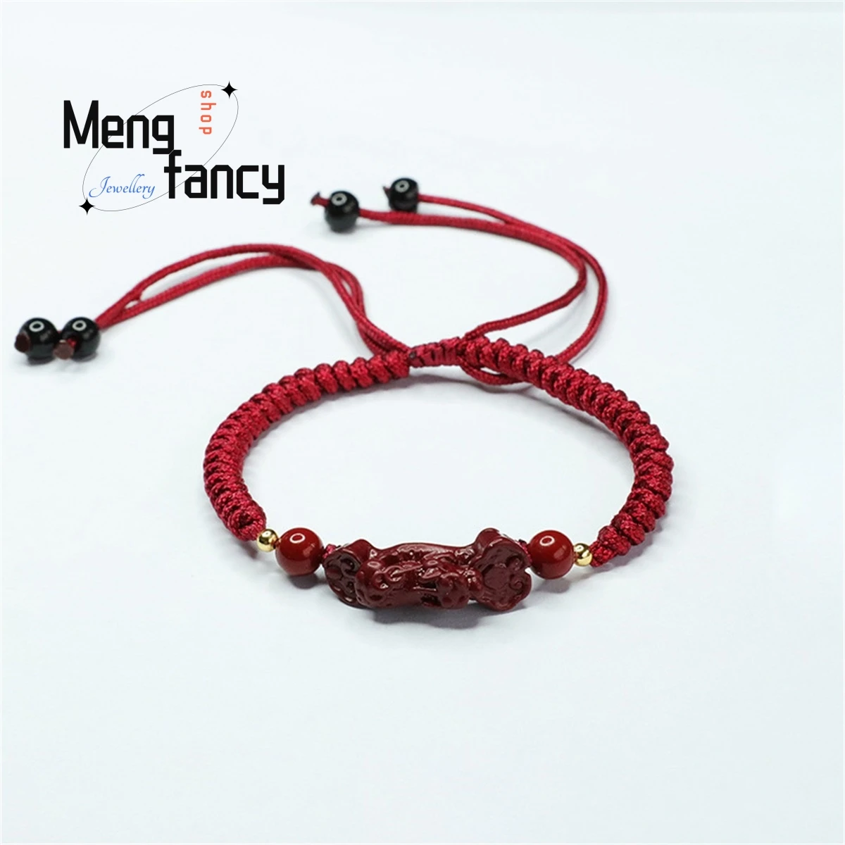 

Cinnabar Purple Gold High Content Ruyi Pixiu Woven Bracelet Versatile Simple Personalized Men Women Charm Fashion Couple Jewelry