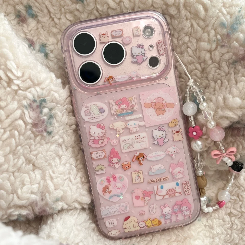 Hello Kitty Melody Cartoon Pink Phone Case image 14