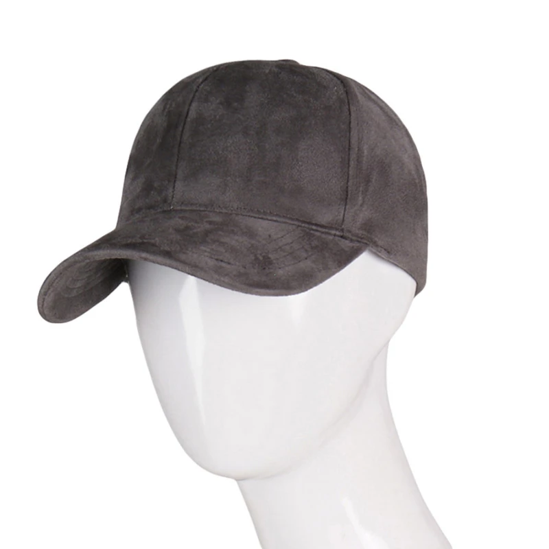 Fashion Brand Snapback Baseball Cap Women Gorra Cap Street Hip Hop Caps Suede Hats for Ladies Black Grey Baseball Cap 6