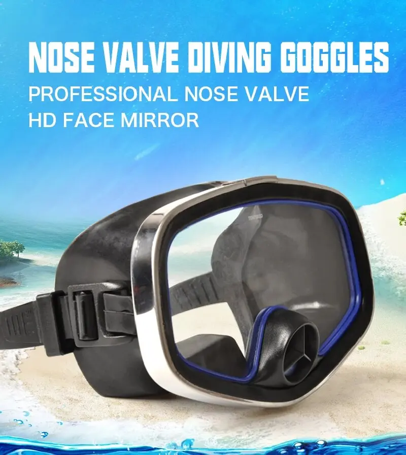 Yonsub Adult Professional Diving Mask Ultra Clear Anti-fog Diving Goggles for Swimming Snorkeling
