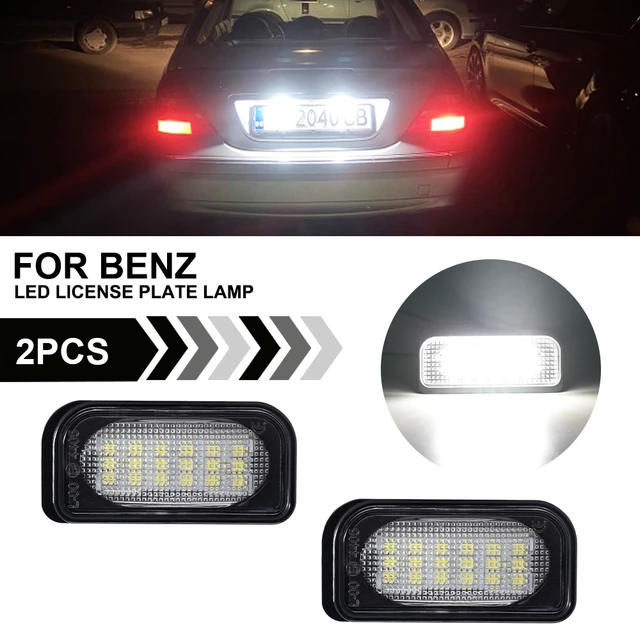 Lampe de plaque d'immatriculation LED sans erreur, 2 pièces, pour Mercedes  Benz W203 CLK A209 W209 coupé SL R230, pour Chrysler Crossfire - AliExpress