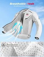 Veste d'été de moto pour homme, tenue de conduite respirante avec protections CE, intérieur en maille douce, ensemble de motocross pour cyclisme tout-terrain. 3